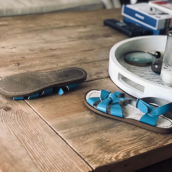 Blue Kids Salt Water Sandals - Picture 4 of 4